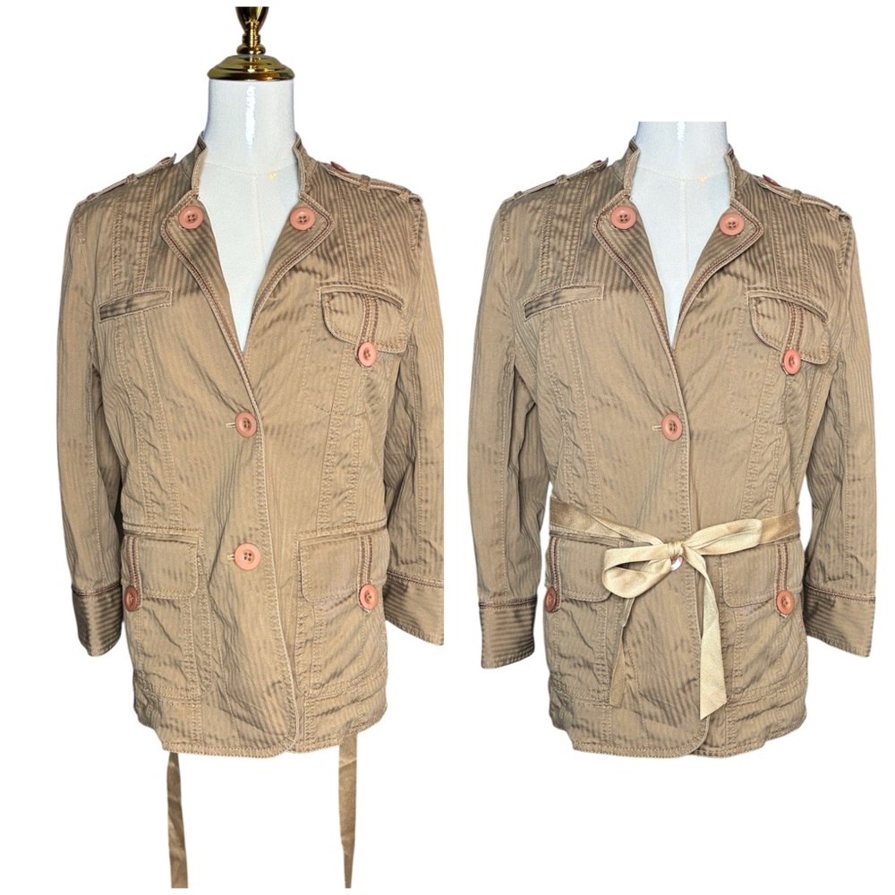 Marc by Marc Jacobs Khaki  Utility Jacket with Ribbon Belt